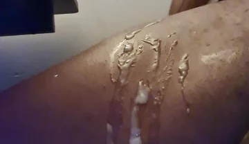 Cum Dripping Down My Leg, Can't Wait Till Lockdown Is Over to Cum on One of Your Faces