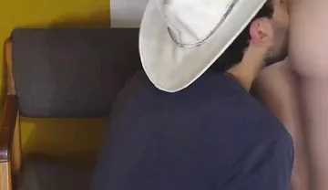 Cute Cowboy Gives His Ass to His Straight Cousin to Get Fucked Creampie
