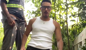 Construction Worker Has Sex with Boy on the Construction Site.