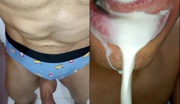 I Love Cum in My Mouth, Tongue Long Tongue, Kiss, Six Pack, Fitness Gym, Submissive, Women's Lingerie