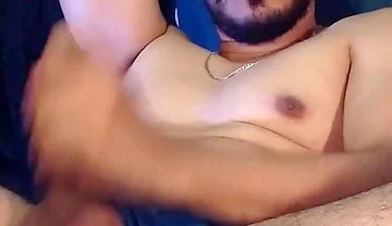 Shameful Latin Boy Masturbating Wearing Sports Clothes