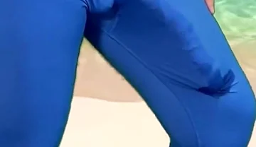 Monster Cock Hands Free Cumshot on the Beach