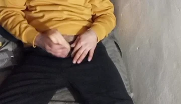 Masturbating in Bed at the Cabin