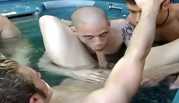 Pounding Hearts In A Spa Party - Luke Riley, Rj Danvers And Wolf Hudson