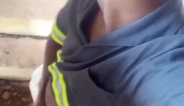 On the Building's Stairs, Hitting One