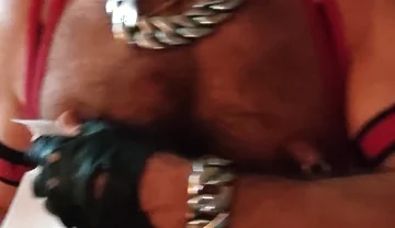 Nipple Muping While Smoking Gar