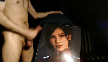 Cum Tribute for Ada Wong (game Character From Resident Evil 4 Remake) Huge Load