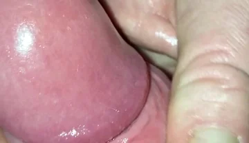 Long, Pumped Bulging Foreskin Dick with Cumshot