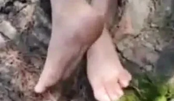 Gresopio Caressing Himself While Seeing Himself on Television