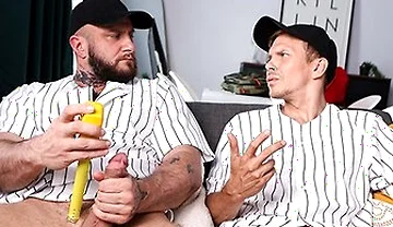 Straight Buddies Crush Stepdaddy & Ethan Chase Argue About Who Has The Biggest Dick