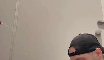 Gay Skinhead Kinkysirius Take a Gold Shower Public Toilet