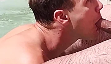 Hot Sex in Hot Tub, Horny Boy and Hung Stepdaddy Jay Taylor Outdoor