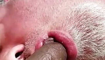 Bear Jerks off with Cum on His Feet