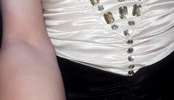 Masturbating Wearing Satin Silk Singer Gown