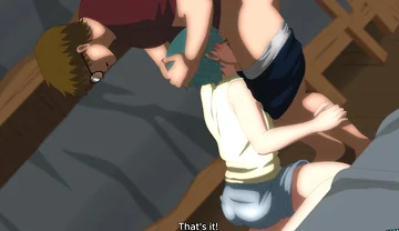 Retreat Ep 04 - Twink Had to Give a Blowjob to the Chubby, Straight, Perverted Guy - Hentai Anime Yaoi