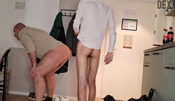Riding a Huge Big Dick Gay Anal Creampie. Daddy Get Fucked