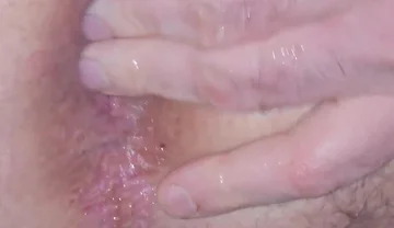 4K Anal Dildo Play and Ride with Cum Shot and Gape View