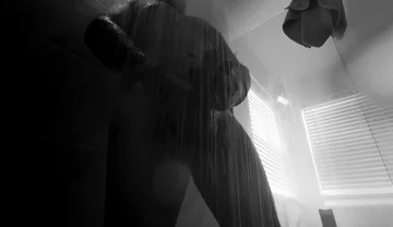 Straight Married Man Fucks Dildo in the Shower (part 1)