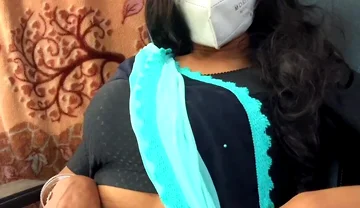 Crossdresser in Saree Jerking off
