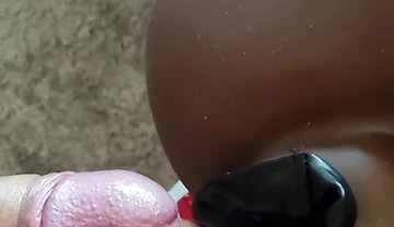 Leather Pussy Cumming