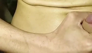 Young twink pours himself with cum
