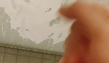Piss and Cum on the Glass of My Shower