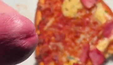 Twink Squirt on His Pizza