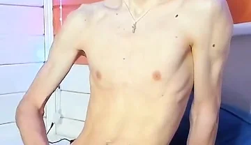 Young Guy Enjoys Handjob and Cums on Body