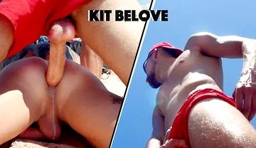 Great Fucking After Swimming. Kit Belove Quickly Cums in Falcon Al Ass Right on the Beach